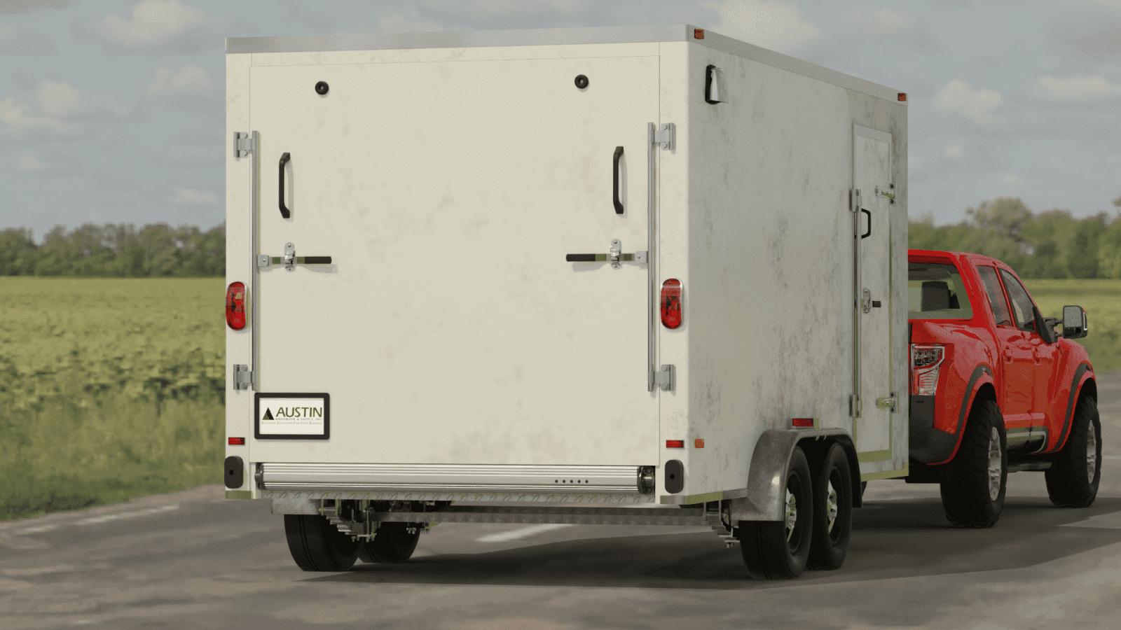 An image of rear trailer door with Safe Assist fitted